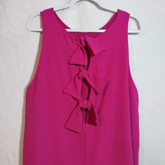 Charles Henry Magenta Sleeveless Swing Dress Bow Back Size XXL - Picture 4 of 9